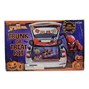 Marvel Spiderman Halloween Trunk Or Treat Party Decor Kit - 200 Pcs (New)